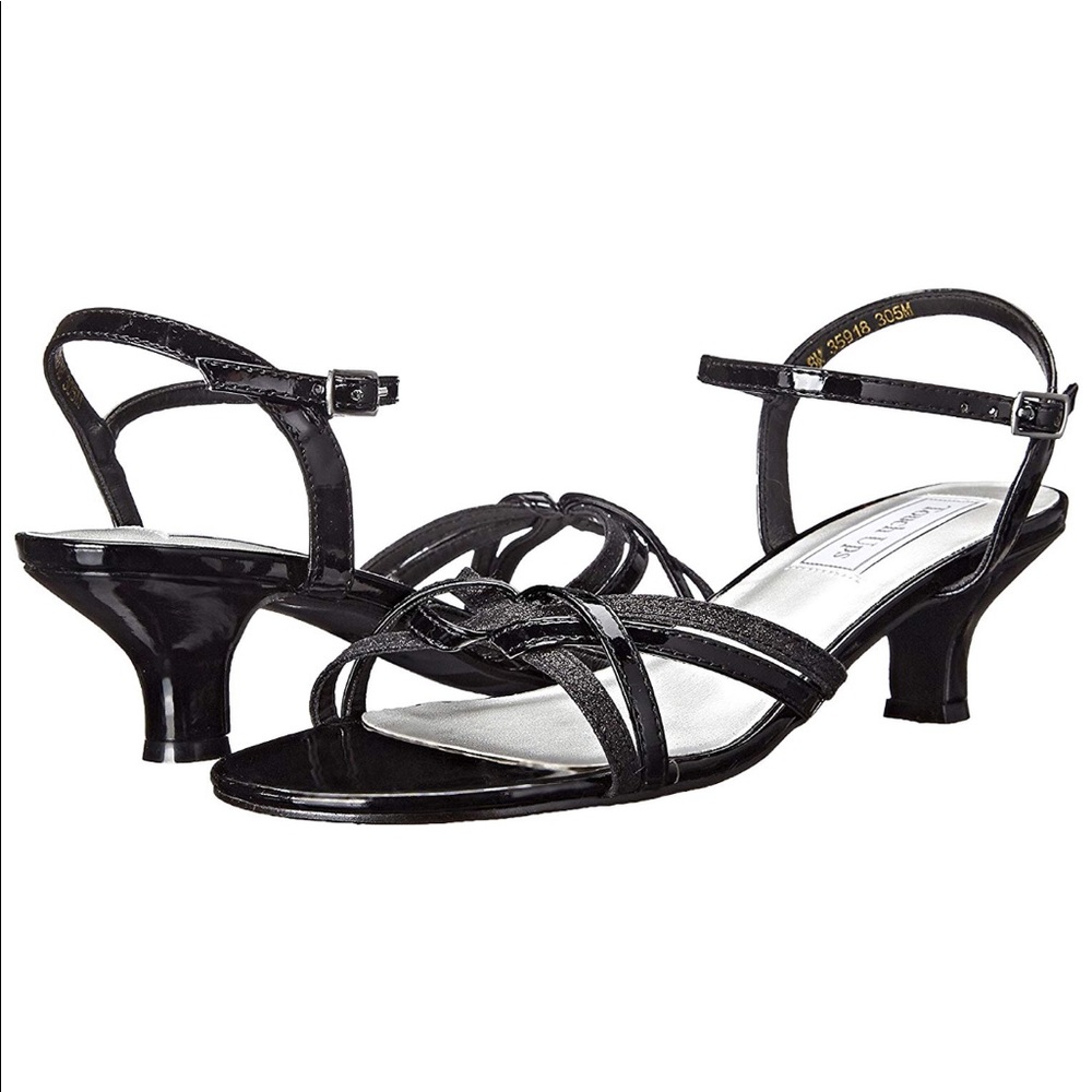 Touch ups ankle strap kitten heel sandal
